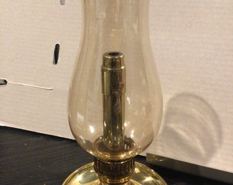 Vintage Candlestick Lamp Brass / brass like base