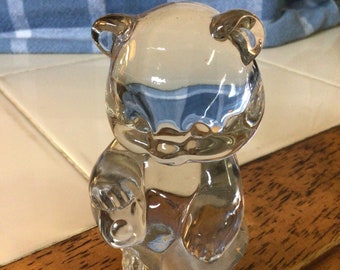 Fenton Glass Bear 3”