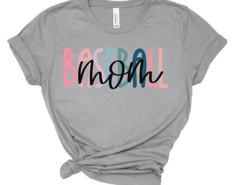 Baseball Mama, Baseball Mama Shirt, Regenbogen Baseball Mama Shirt, Sport Mama T-Shirt, Baseball Mama Geschenk, Baseball Mama T-Shirt, Bonus Mama
