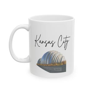 Taza de la Sinfónica de Kansas City, Colección de tazas de KC, Taza de Kansas City, Monumentos de Kansas City, KC, Kansas, Misuri, Regalo de inauguración de la casa, KCK, kcmo