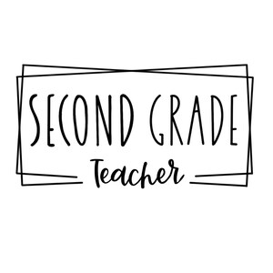 Tweede klas leraar digitale SVG-bestand