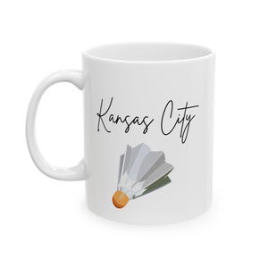 Taza con volante de Kansas City, colección de tazas de KC, taza de Kansas City, monumentos de Kansas City, KC, Kansas, Missouri, regalo de inauguración de la casa, KCK, kcmo