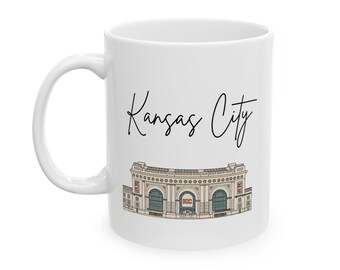Kansas City Union Station Mug, KC Mug Collection, Kansas City Mug, Kansas City Landmarks, KC, Kansas, Missouri, Housewarming Gift, KCK, kcmo