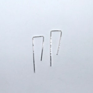 Lightweight Long Threader Earring,Dainty Thin Earrings, Hanging Earrings image 8