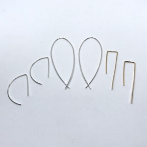 Lightweight Long Threader Earring,Dainty Thin Earrings, Hanging Earrings image 10