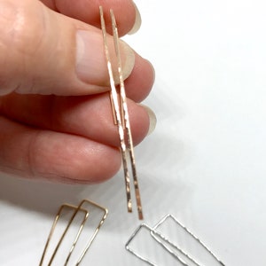 Lightweight Long Threader Earring,Dainty Thin Earrings, Hanging Earrings image 9