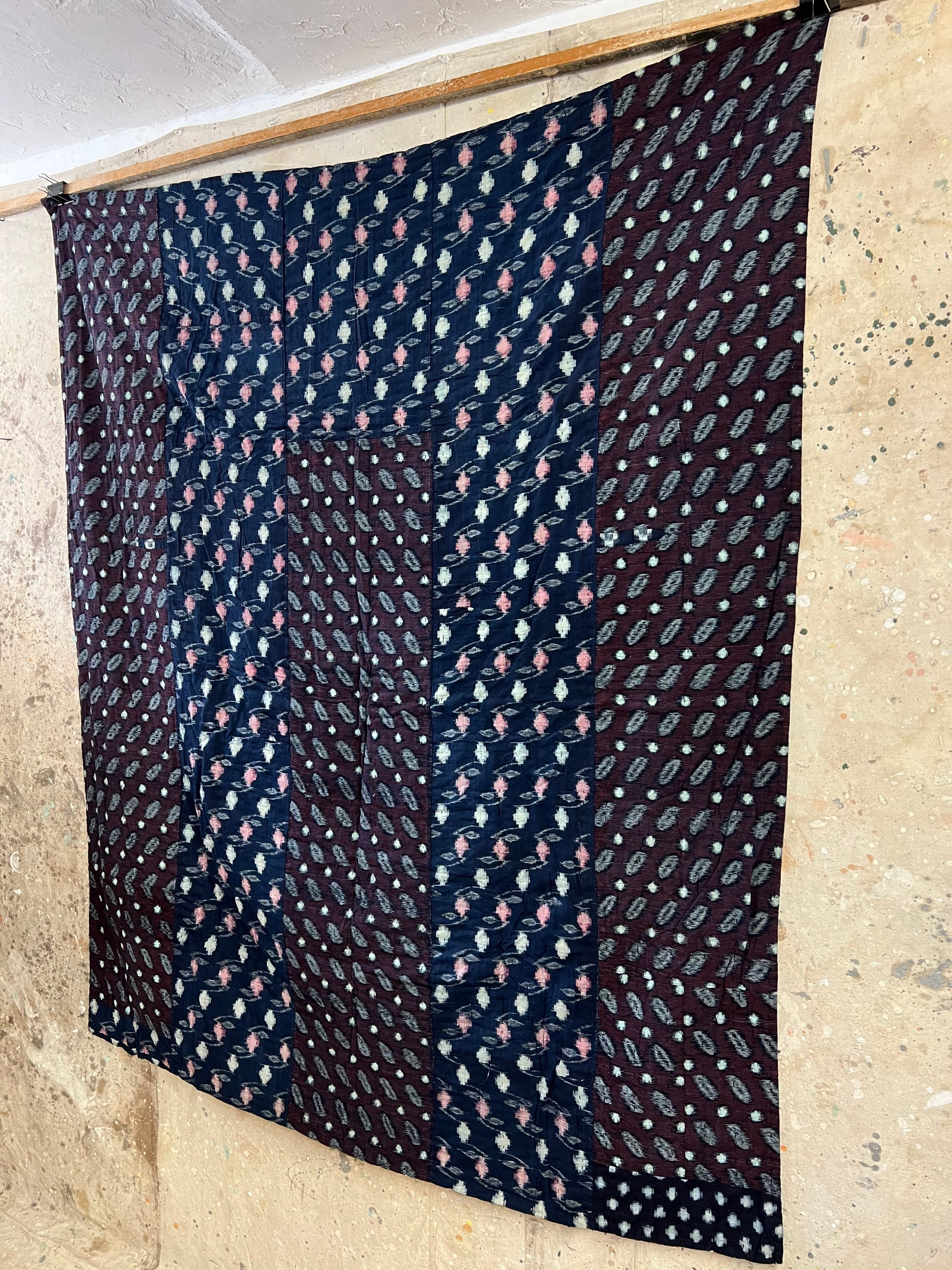 VINTAGE WOOL KASURI PATTERN SLACKS カスリ 絣 販売売り Kasuri