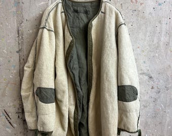 Vintage 50s M-1951 M 51 Wool Pile Jacket Liner US Military Army