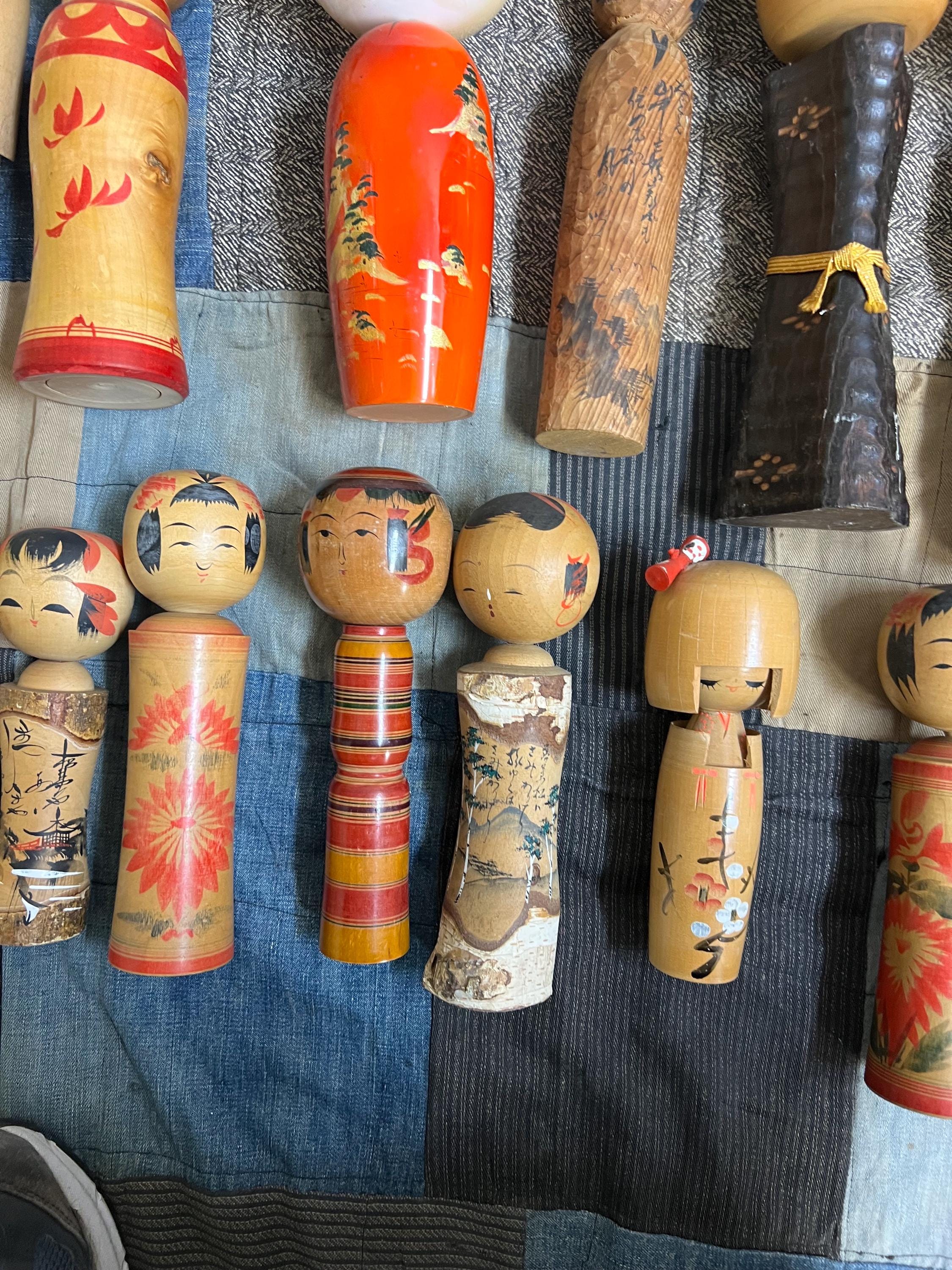ヴィンテージ 日本製木製こけし 22 体セット #2956 - Etsy Israel