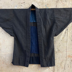 Vintage Japanese deep indigo dyed noragi #1326