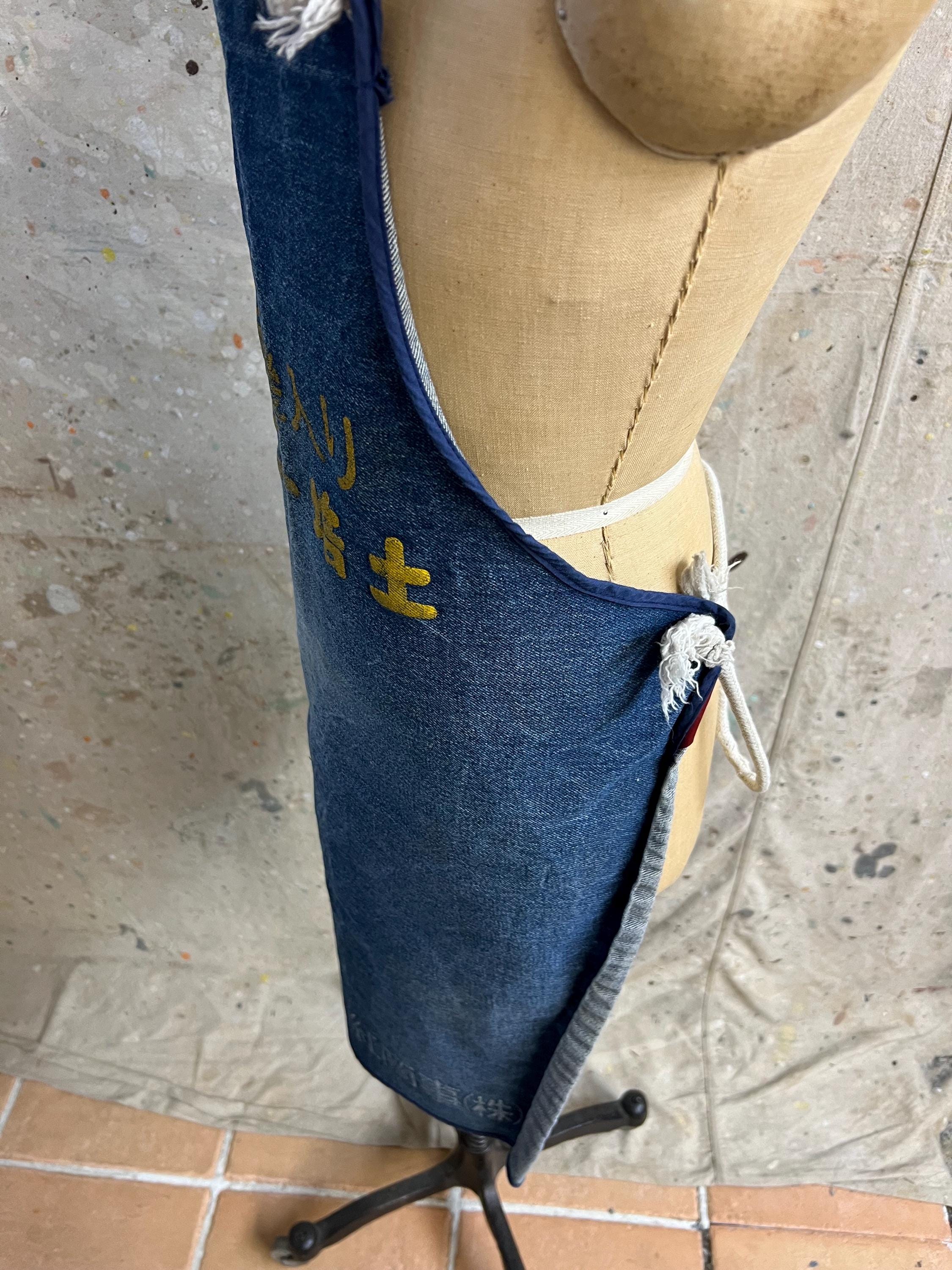 Vintage Japanes Denim Apron #4327 - Etsy