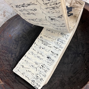 Antique Japanese Calligraphy Accounts Book Meiji Era 明治35’s 1902’s ...
