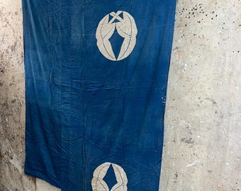 ヴィンテージの日本製藍染めボロ布 #3410 - Etsy 日本