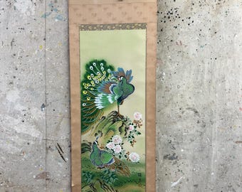 Antique Sam's Collection 福本積應筆 「鶴飛千尺雪」茶道具掛軸