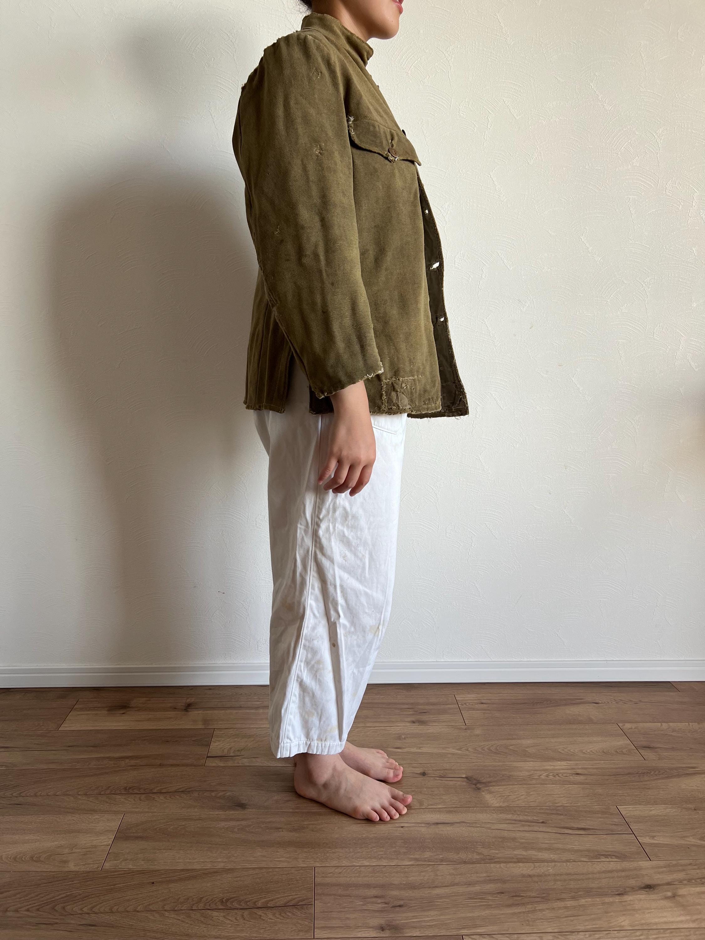 ジャケット・アウター Japan vintage wool coat military boro Vintage Japanese 40's Wool Boro Jacket #2576 - Etsy