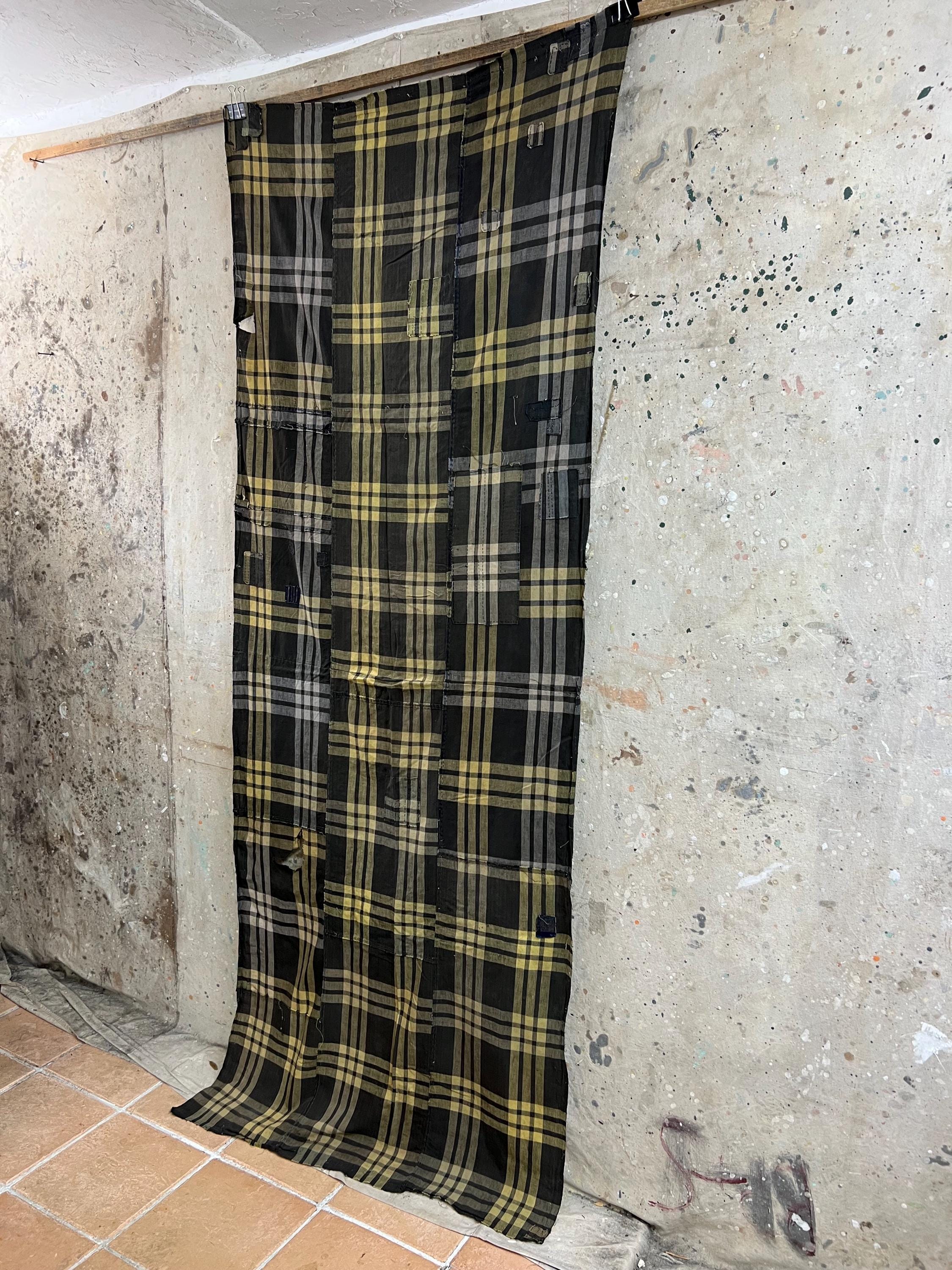 Vintage Japanese Plaid Boro Ptached Fabric #3394 - Etsy