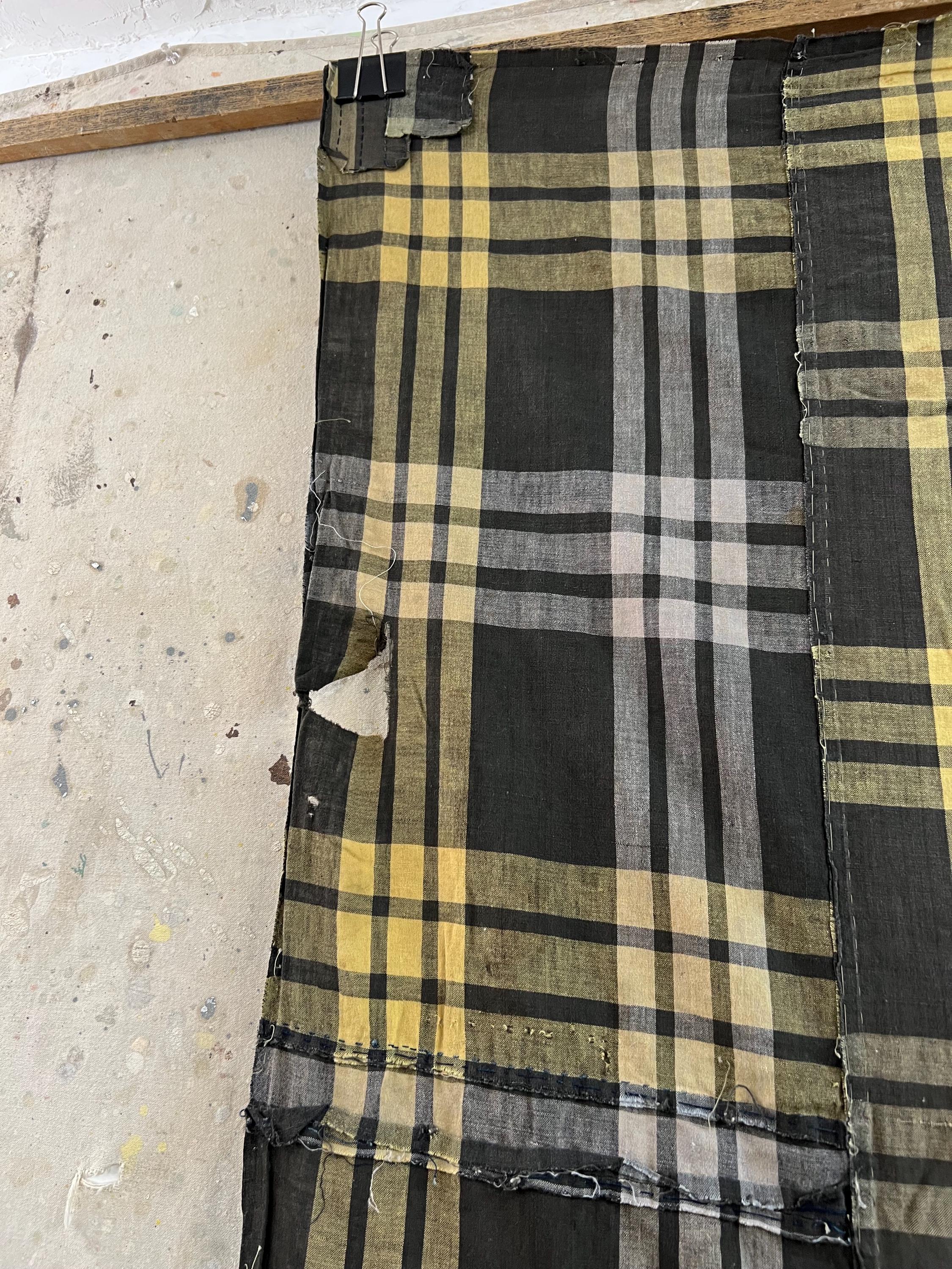 Vintage Japanese Plaid Boro Ptached Fabric #3394 - Etsy