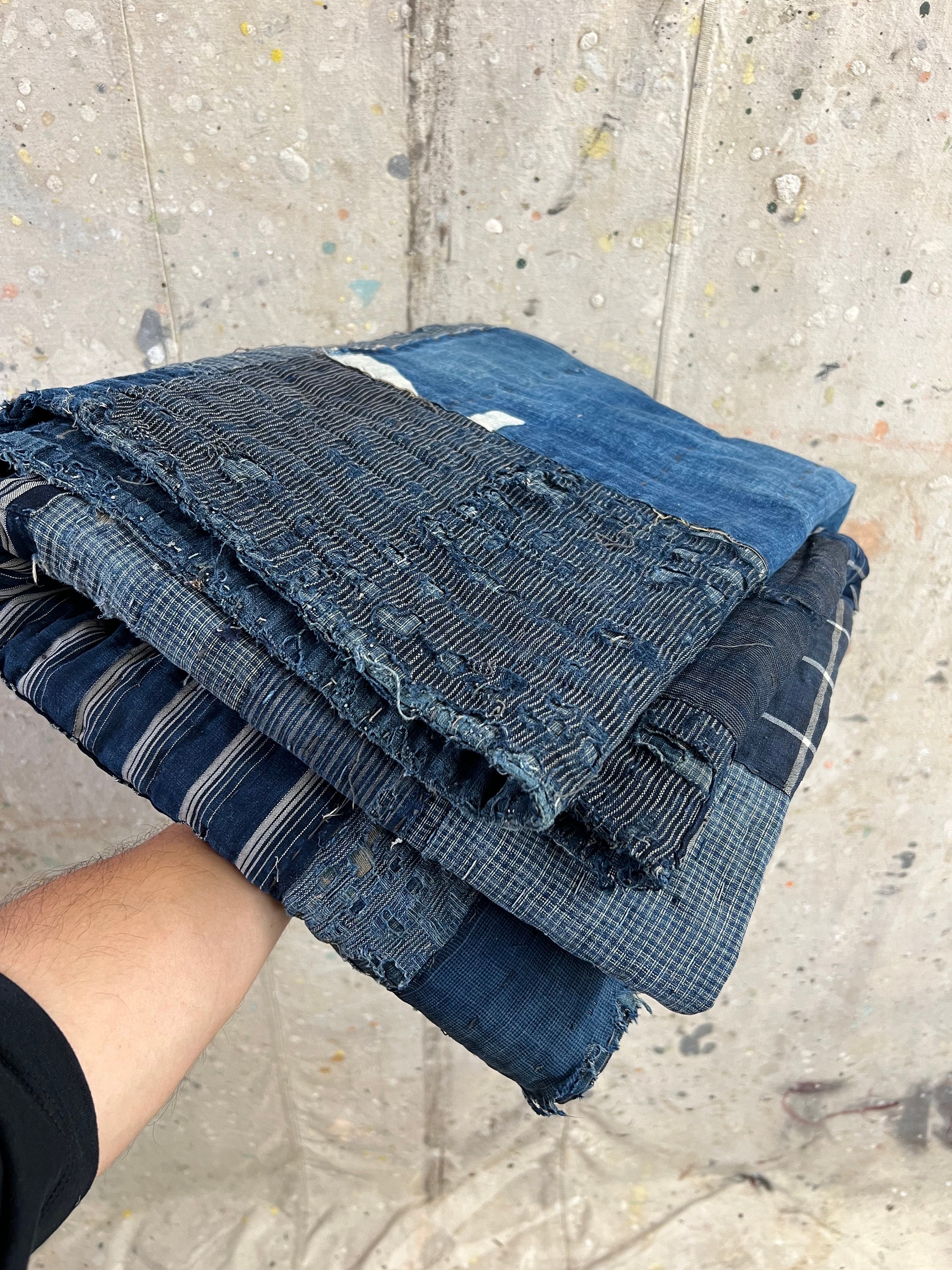 ヴィンテージ パッチワーク ラグ H290 BLUE 113 140x200cm ヴィンテージ パッチワーク ラグ H290 BLUE 113 140x200cm