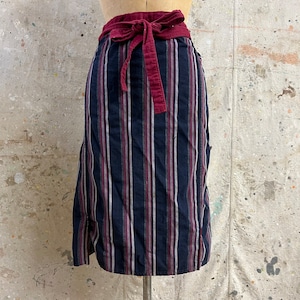 Vintage Japanese indigo dyed cotton apron #415