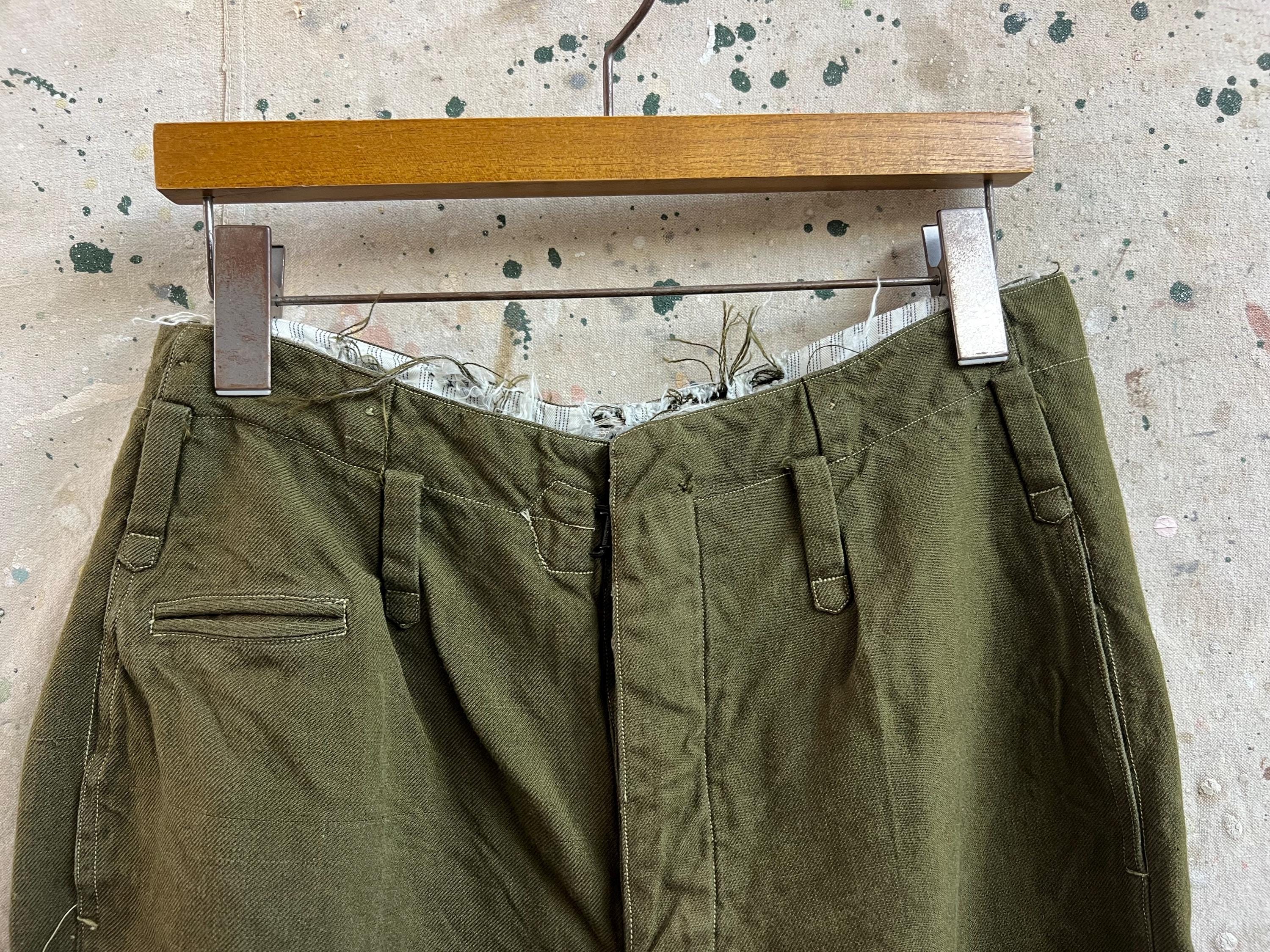 パンツ vintage wool pants Vintage Japanese Cotton Wool Pants #2284 - Etsy