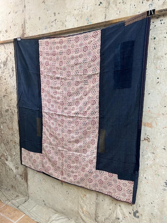 ヴィンテージの日本製ボロパッチワークラグ #3765 - Etsy 日本