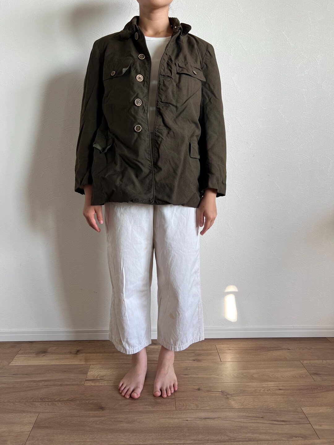 ジャケット・アウター 40-50s Japanese vintage wool jacket Vintage Japanese 40's Cotton Wool Jacket #2550 - Etsy Canada