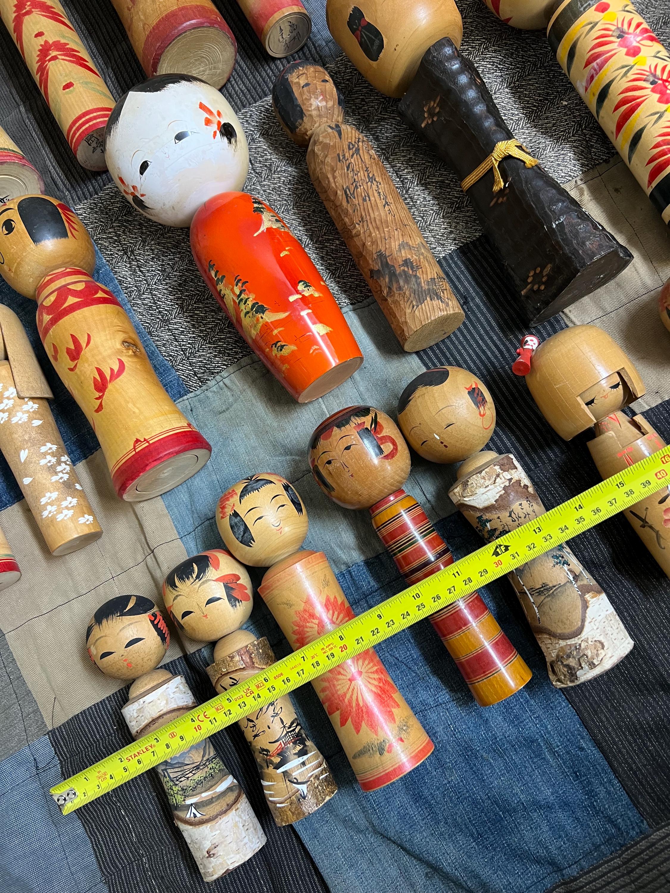 こけし セット ヴィンテージ 日本製木製こけし 22 体セット #2956 - Etsy Israel