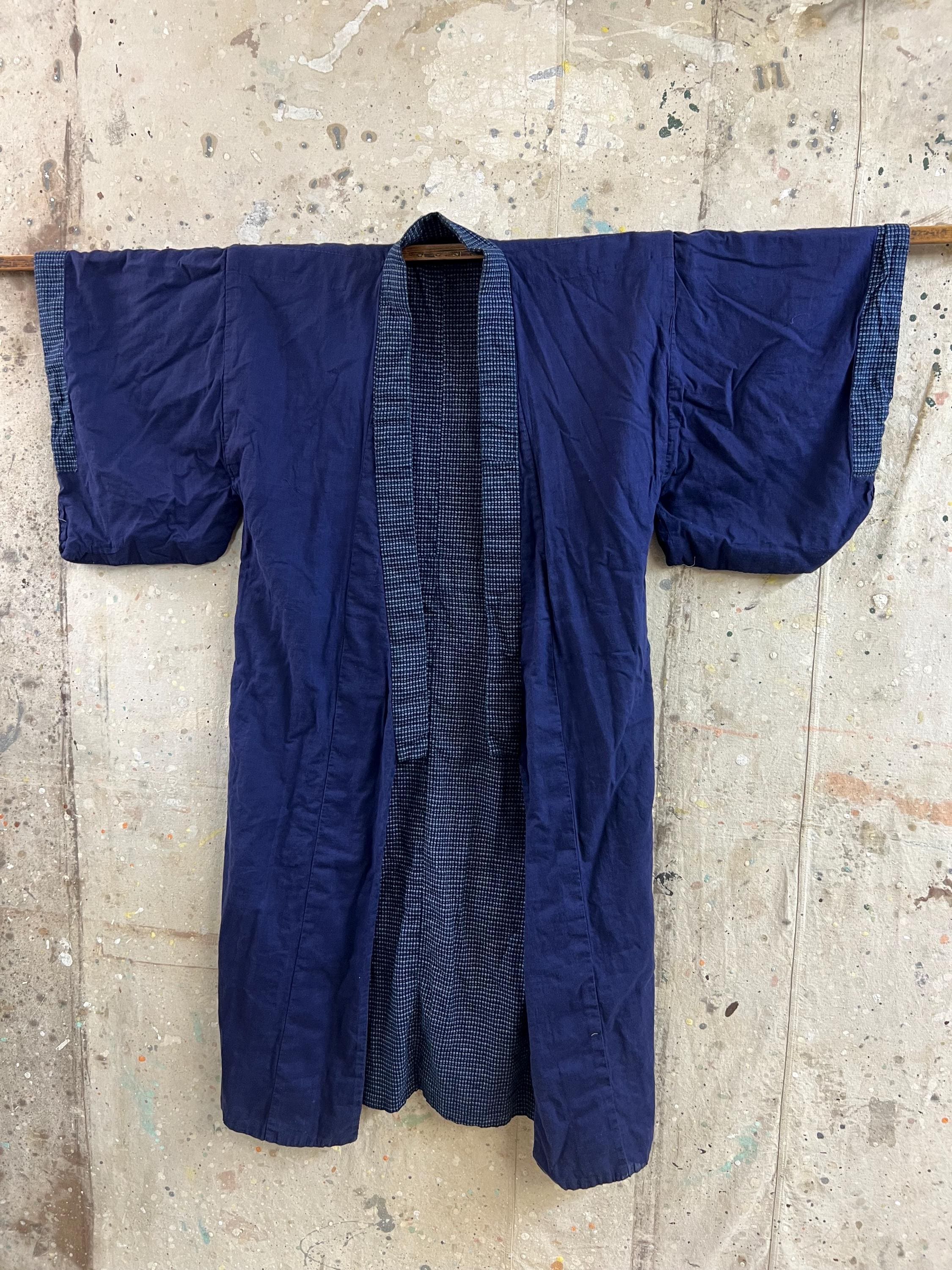 Vintage Japanese Indigo Kasuri Dyed 2 Way Kimono #3563 - Etsy Canada