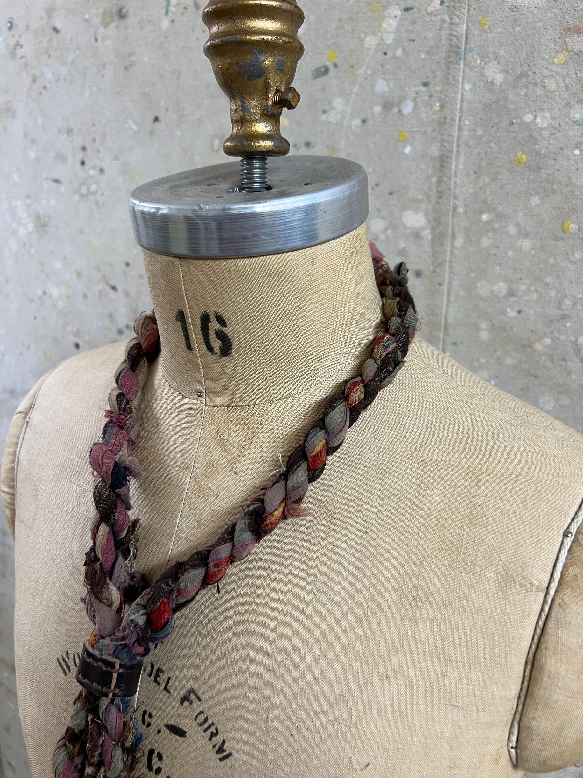 Vintage Japanese Cotton Famer's Braiding Rope Necklace #3992 - Etsy