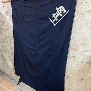 Vintage Japanese indigo dyed fabric #2493