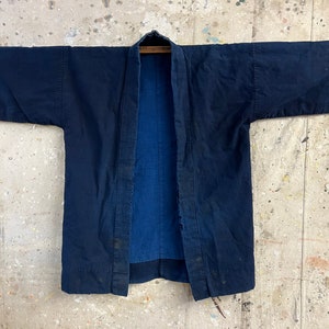 Vintage Japanese indigo dyed 2 way noragi jacket #810