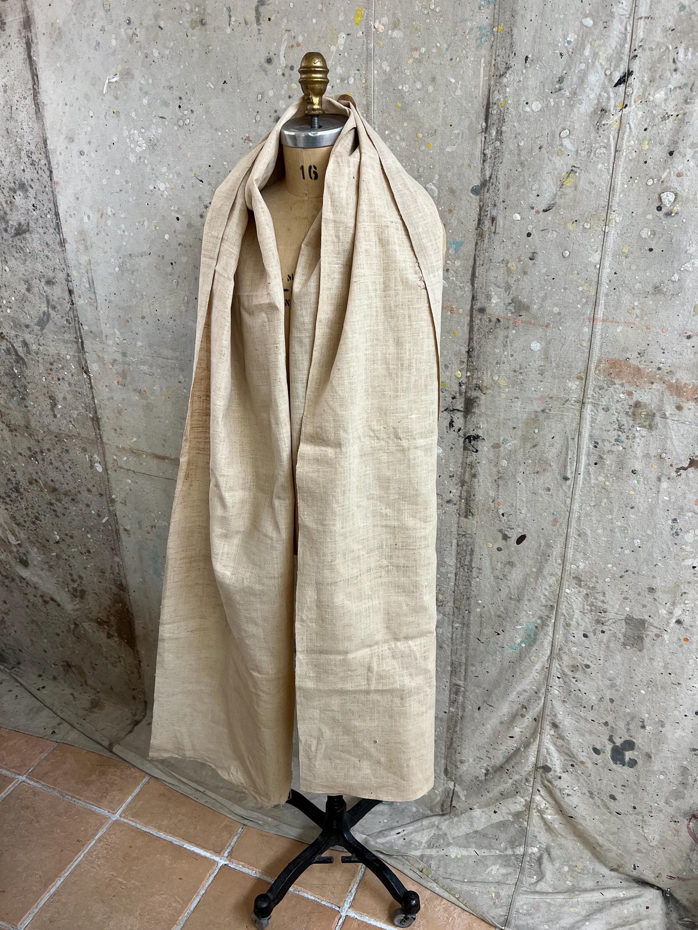 Vintage Japanese Natural Color Cotton Fabric Length #2925 - Etsy