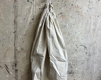 Vintage Japanese natural color cocoon bag #4410