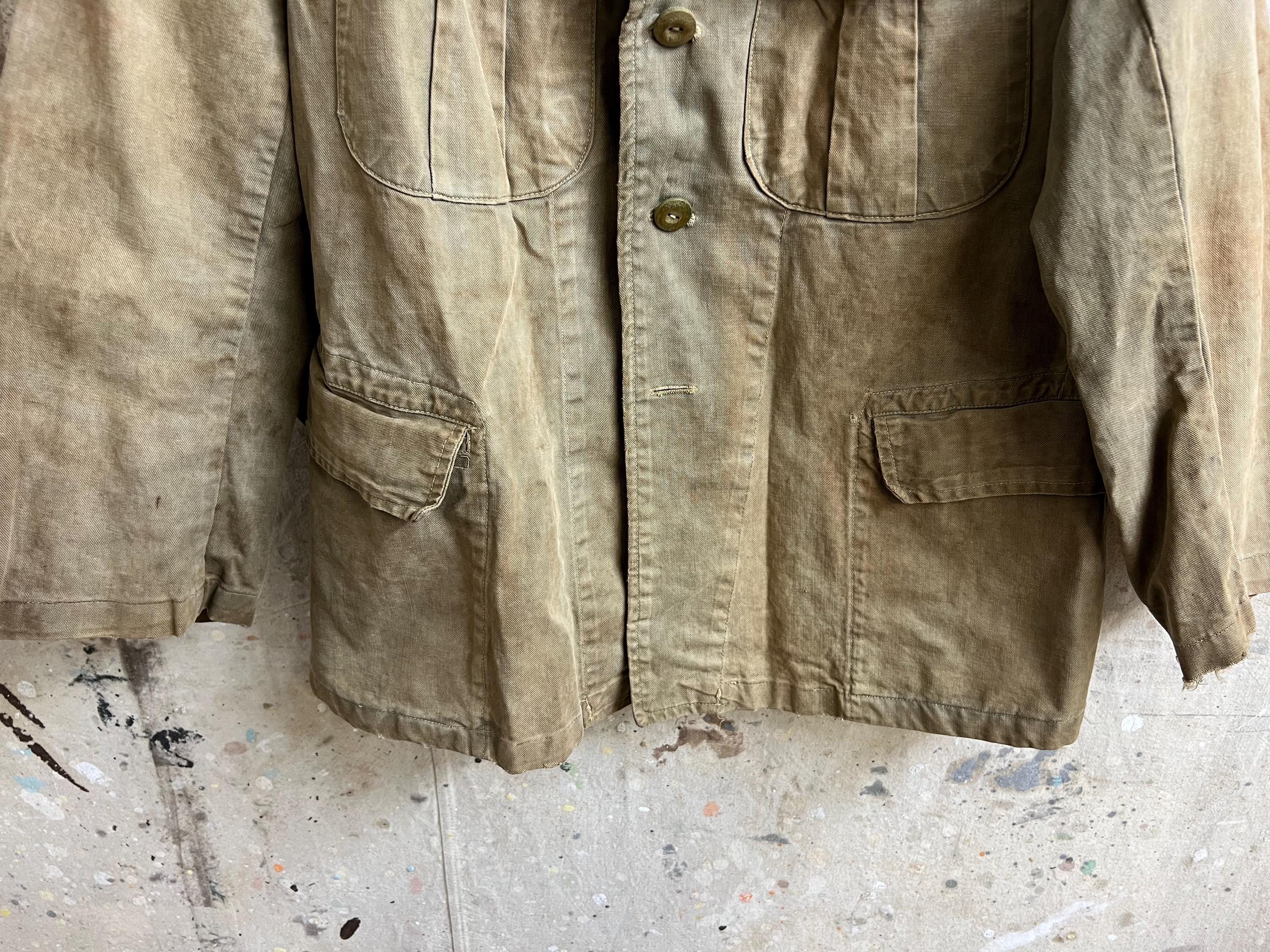 Vintage Japanese Nice Fade Cotton Work Jacket #2539 - Etsy