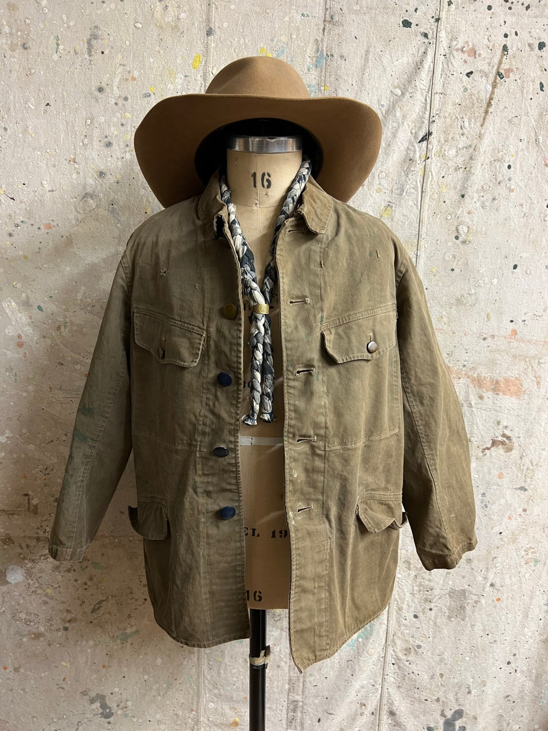Vintage Japanese Military Cotton Jacket Etsy