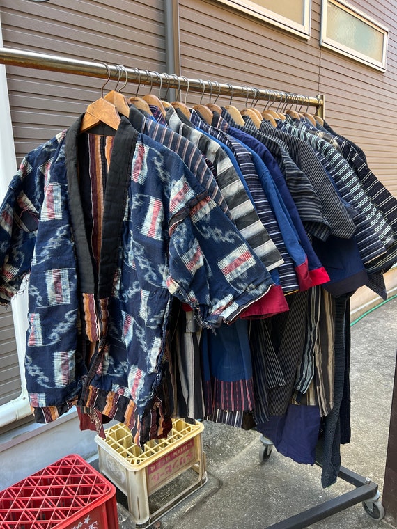 Venta al por mayor Vintage japones indigo tenido noragi kimono mezcla 1 26pc Etsy Mexico