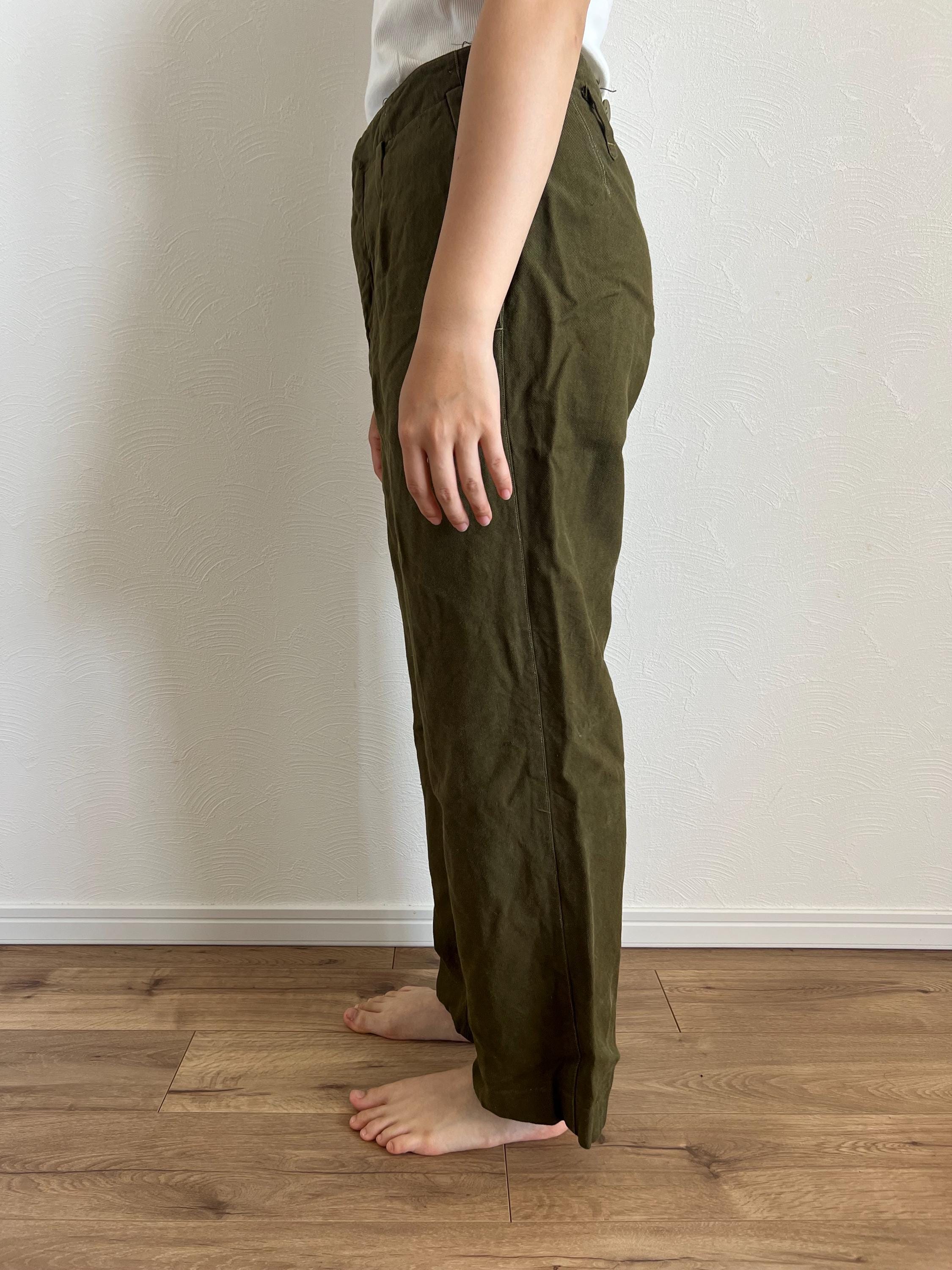 Vintage Japanese Cotton Wool Pants #2284 - Etsy