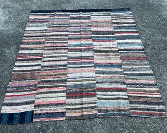 ヴィンテージの日本の刺し子織りラグ #3662 - Etsy 日本