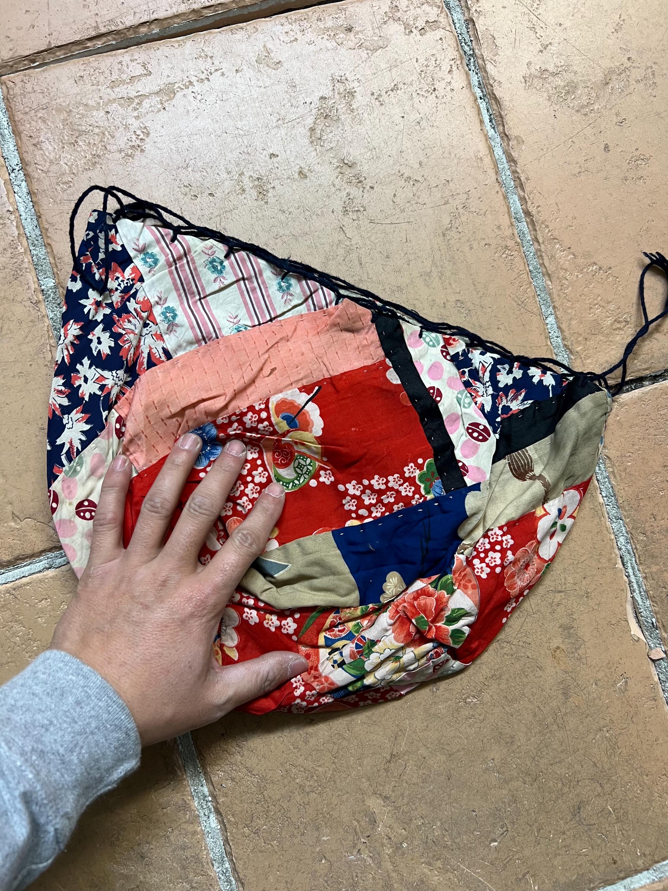 Vintage Japanese Kimono Fabric Patched Tokimai-bukuro Bag #4290 - Etsy