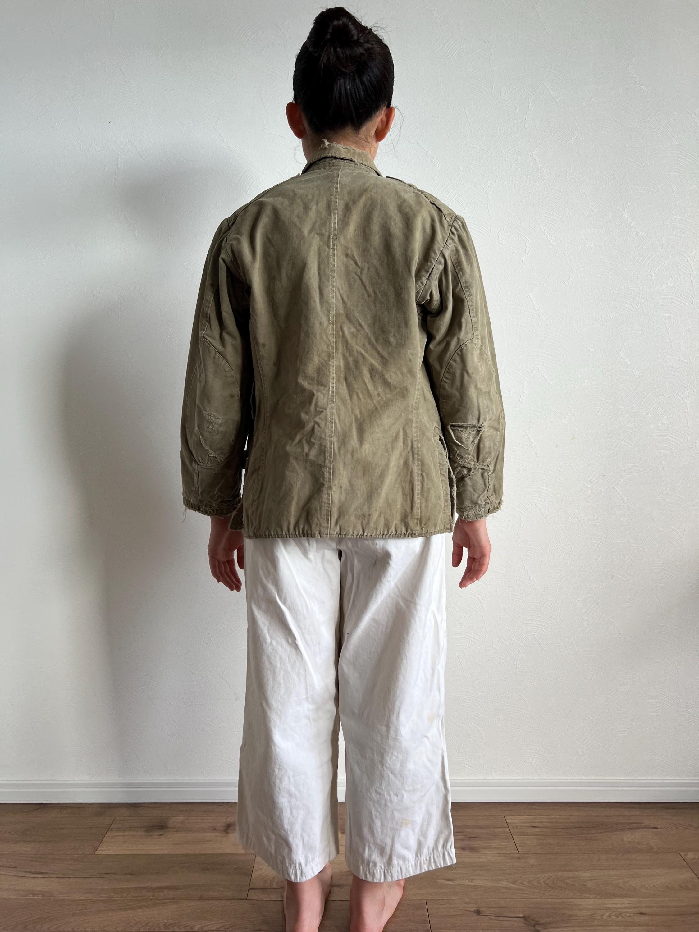 Vintage Japanese 40's Fade Cotton Military Jacket#2544 - Etsy