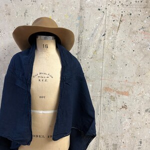Tejido furoshiki teñido de añil japonés vintage #557