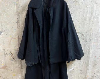 Vintage Japanese Wool Inverness Coat Around Taisho Era #2753
