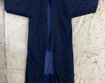 Vintage Japanese indigo dyed 2way noragi jacket #1920