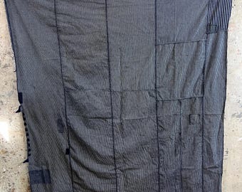 ヴィンテージの日本製藍染めボロパッチワークラグ #3435 - Etsy 日本