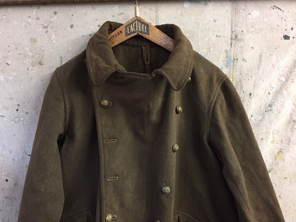 Japan vintage wool coat military boro