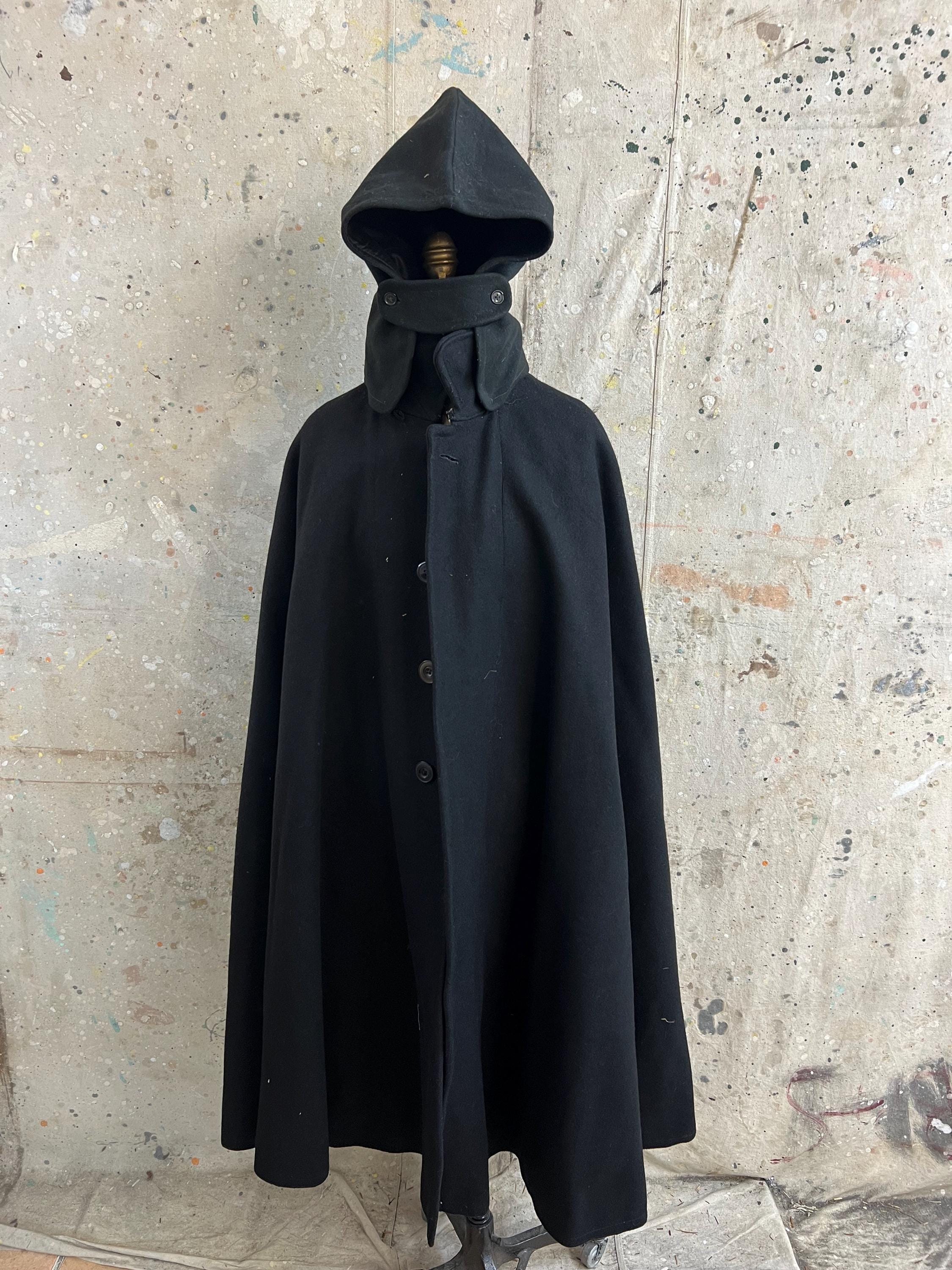 Vintage Japanese Heavy Wool Cloak Around Taisho Era #2757 - Etsy
