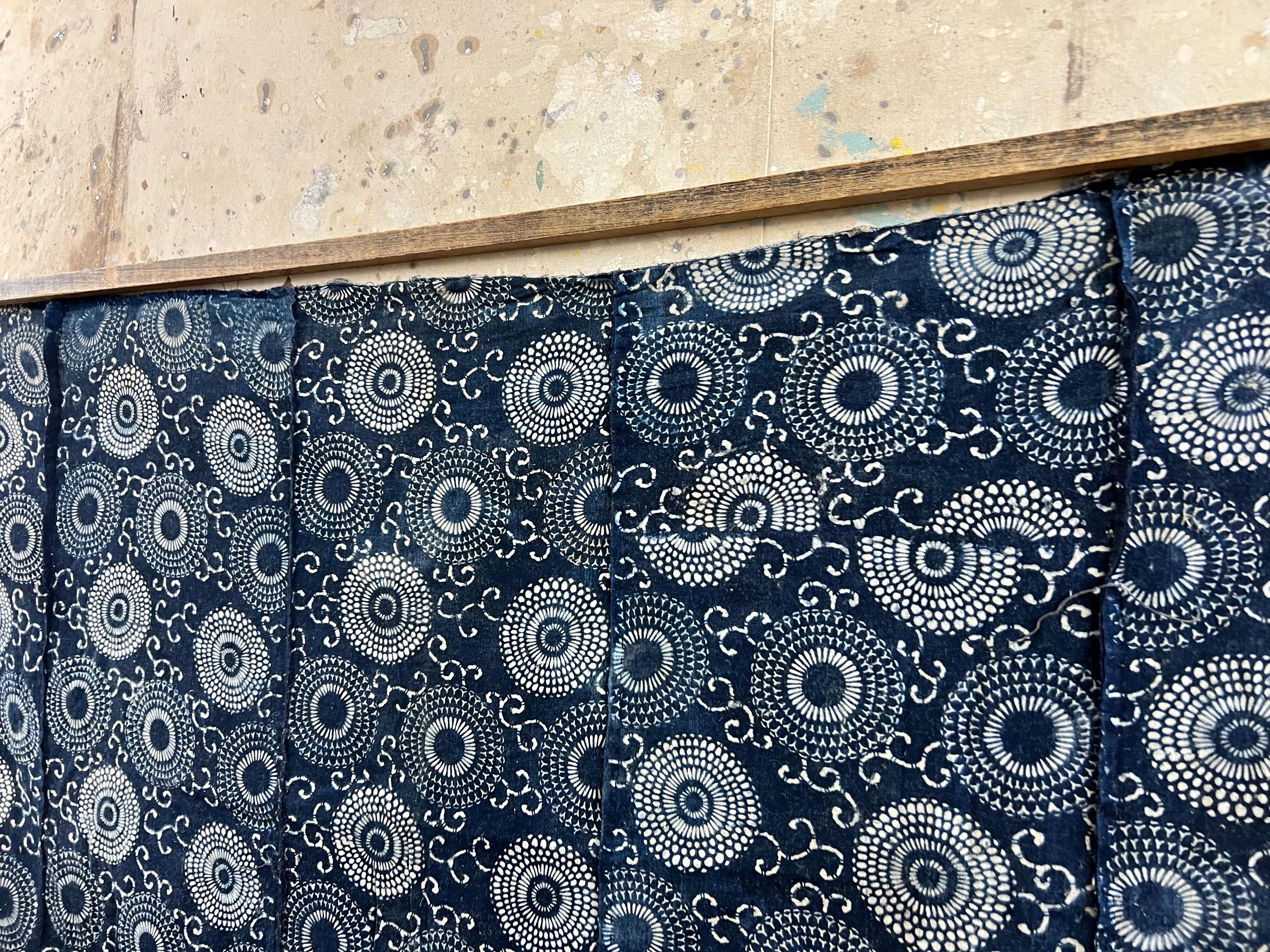 Vintage Japanese 5 Panel Indigo Katazome Dyed Fabric #3773 - Etsy