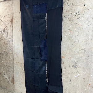 Vintage Japanese 3 panel boro patched fabric #3259