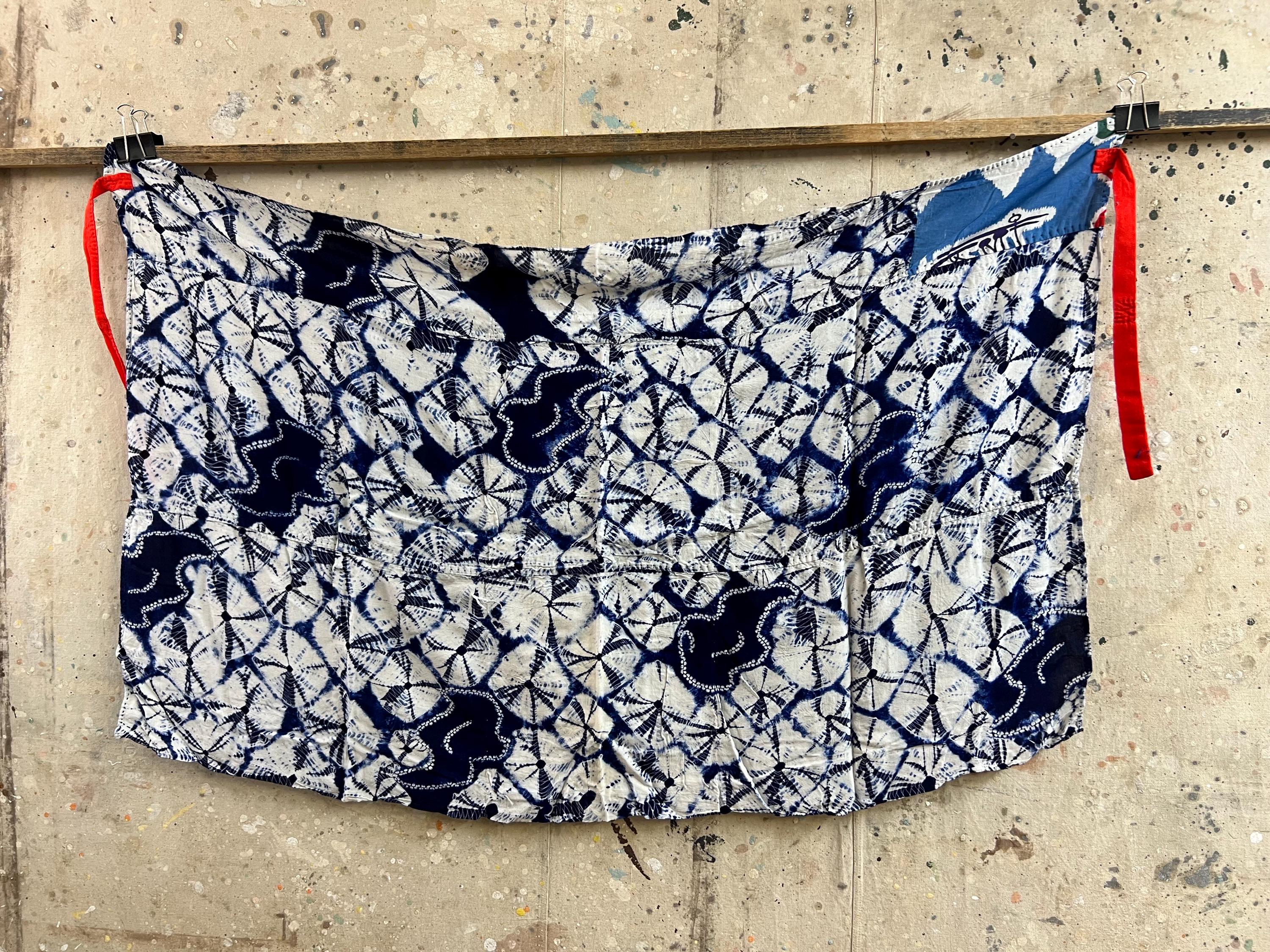 Vintage Japanese Indigo Sibori Dyed Cotton Apron #2229 - Etsy