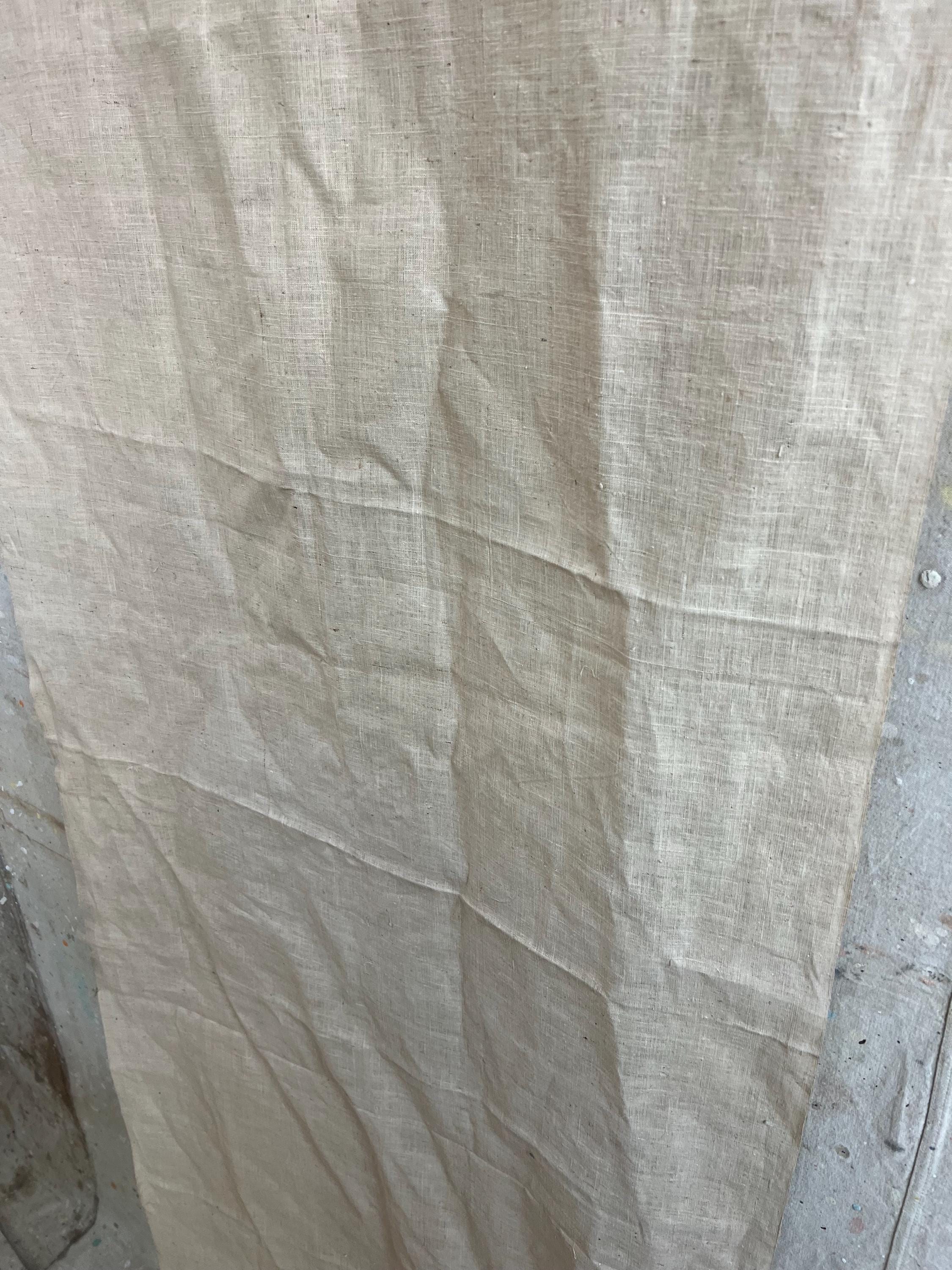 日本の自然布 Vintage Japanese Natural Color Cotton Fabric Length #2925 - Etsy